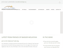 Tablet Screenshot of friendsofbadger.org